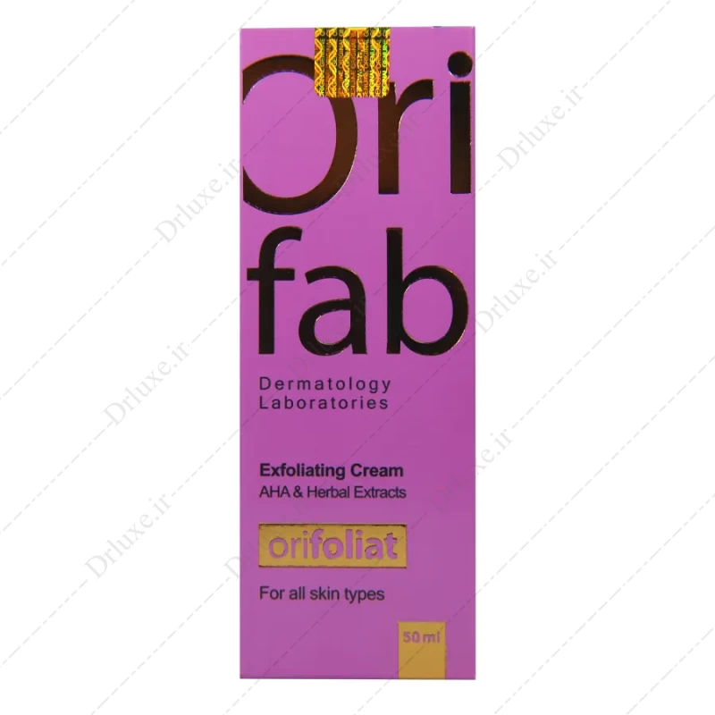کرم لایه بردار انواع پوست AHA و عصاره گیاهی Orifoliat اوری فاب 50 میل - دکتر لوکس